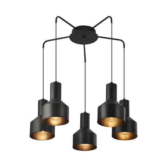 PENDUL P001C-5H-3xE27-NEGRU 