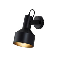 LAMPA DE PERETE P001W-1H-1xE27-NEGRU 