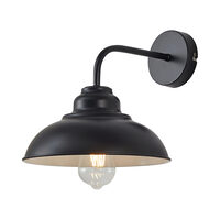 LAMPA DE PERETE P004W-1H-1xE27-NEGRU 