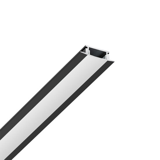 PROFIL ptr. BANDA LED-ST-ALUMINIU NEGRU GEAM MAT RC1707 2M