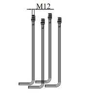 TIJA M12 PENTRU STALP DECORATIV BY70 4buc/set (SP005)