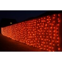 PERDEA LUMINA 84W IP44 720 LED 250X300CM ROSU