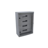 PANOU ABS 40x60x20 USA TRANSPARENT 68 MOD IP65