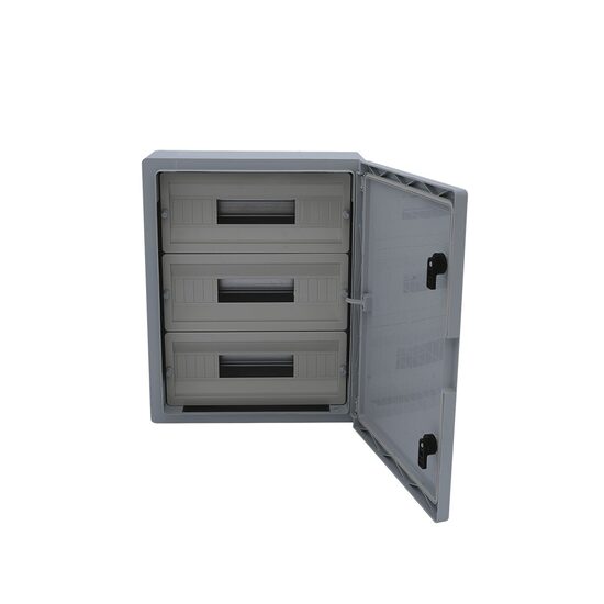 PANOU ABS 35x50x19,5 USA TRANSPARENT 45 MOD IP65