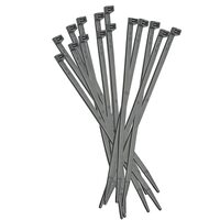 BRIDA PLASTIC 7.8x300 NEGRU 100BUC/PAC