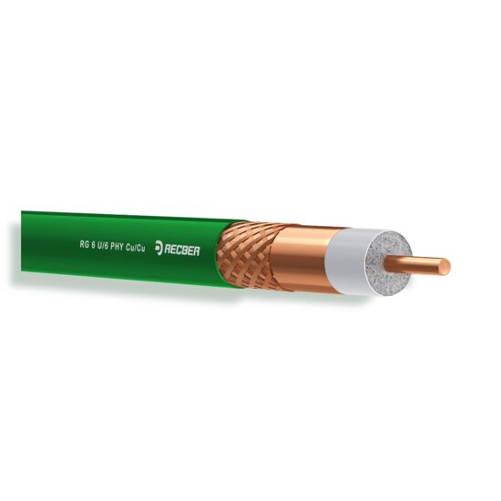 CABLU COAXIAL RG U6 MINI VERDE RECBER