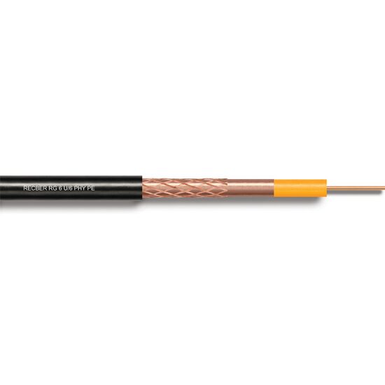 CABLU COAXIAL RG6/U6 EXTERIOR NEGRU RECBER