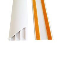 CANAL CABLU PARDOSEALA 70X18mm cu Adeziv ALB 2m/buc
