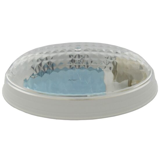 PLAFONIERA 1xE27 MAX60W ALB IP20 OVAL GEAM TRANSP.