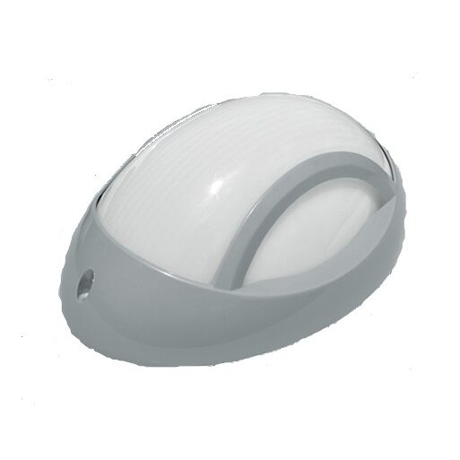 PLAFONIERA 1xE27 MAX60W GRI TRANSPARENT IP65 NEMLI