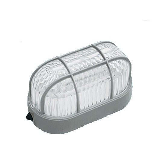 PLAFONIERA 1xE27 MAX60W CU GRATAR GRI IP40 BETA