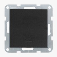 INTRERUPATOR CU LED cu terminat neutru on-on MEC. QC KARRE PLUS 55 NEGRU