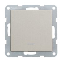 MECANISM INTRERUPATOR CU LED cu terminat neutru on-on QC KARRE PLUS 55 BRONZ