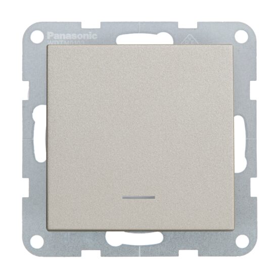 MECANISM INTRERUPATOR CU LED cu terminat neutru on-on QC KARRE PLUS 55 BRONZ