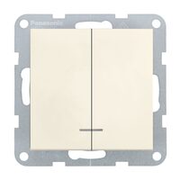 MECANISM COMUTATOR CU LED QC KARRE PLUS 55 BEJ