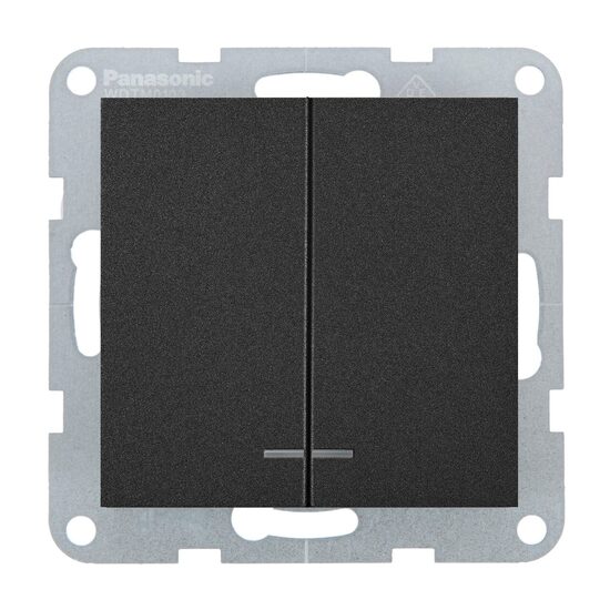 MECANISM COMUTATOR CU LED QC KARRE PLUS 55 NEGRU