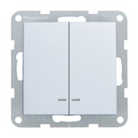 MECANISM COMUTATOR CU LED QC KARRE PLUS 55 SILVER