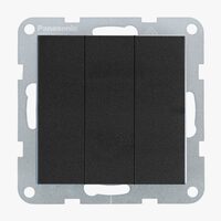 MECANISM INTRERUPATOR TRIPLU KARRE PLUS 55 NEGRU