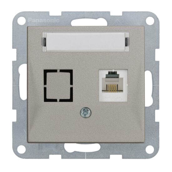 MECANISM PRIZA CAT6 cu ETICHETA KARRE PLUS 55 BRONZ