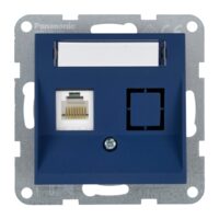 MECANISM PRIZA CAT6 cu ETICHETA KARRE PLUS 55 SOFT TOUCH OCEAN