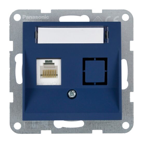 MECANISM PRIZA CAT6 cu ETICHETA KARRE PLUS 55 SOFT TOUCH OCEAN
