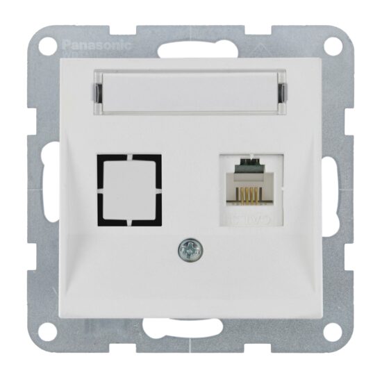 MECANISM PRIZA CAT6 cu ETICHETA KARRE PLUS 55 SOFT TOUCH SEASHELL