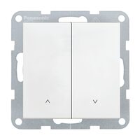 MECANISM INTRERUPATOR JALUZELE cu 2 BUTON QC KARRE PLUS 55 ALB