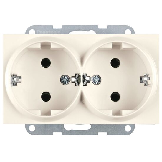 MECANISM PRIZA SCHUKO DUBLA KARRE PLUS 55 BEJ