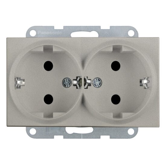 MECANISM PRIZA SCHUKO DUBLA KARRE PLUS 55 BRONZ
