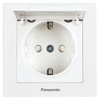 PRIZA SCHUKO cu CAPAC cu ETICHETA MEC.QC KARRE PLUS 55 ALB