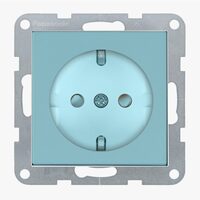 MECANISM PRIZA SCHUKO PROT. COP. QC KARRE PLUS 55 SOFT TOUCH TURCOAZ