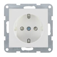 MECANISM PRIZA SCHUKO PROT. COP. QC KARRE PLUS 55 SOFT TOUCH SEASHELL