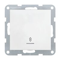 MECANISM INTRERUPATOR SCARA CU LED QC KARRE PLUS 55 ALB