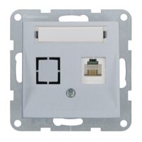 PRIZA TELEFON CAT3 cu ETICHETA MEC. KARRE PLUS 55 SILVER