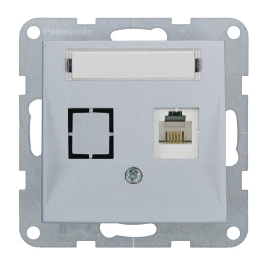 PRIZA TELEFON CAT3 cu ETICHETA MEC. KARRE PLUS 55 SILVER