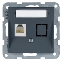 MECANISM PRIZA CAT6 TELEFON cu ETICHETA KARRE PLUS 55 SOFT TOUCH NIGHT