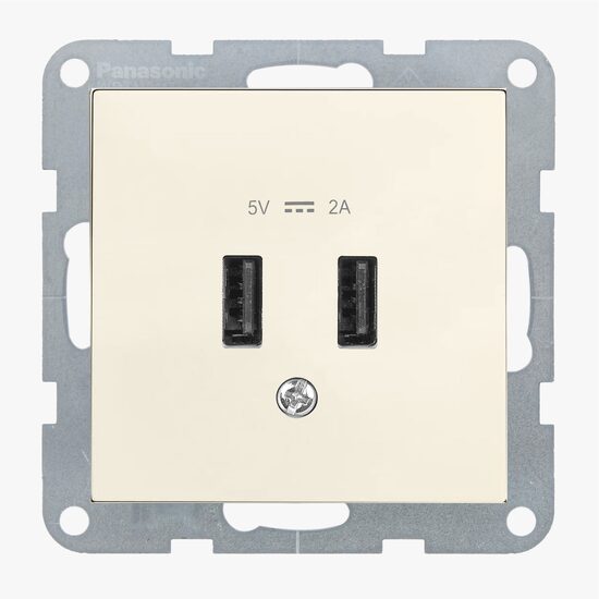 PRIZA USB 5V-2A MEC. KARRE PLUS 55 BEJ