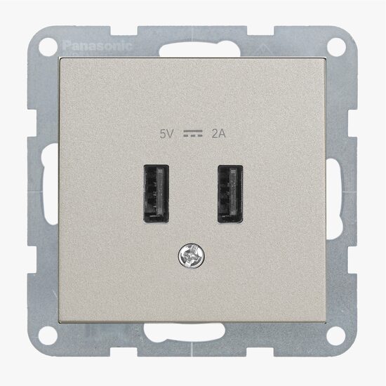 PRIZA USB 5V-2A MEC. KARRE PLUS 55 BRONZ
