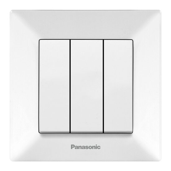 INTRERUPATOR TRIPLU ARKEDIA PANASONIC ALB
