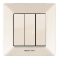 INTRERUPATOR TRIPLU ARKEDIA PANASONIC BEJ