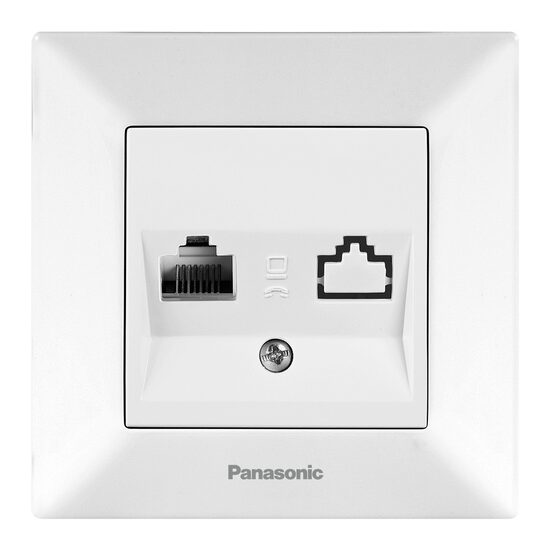 PRIZA CAL.SIMPLA CAT5e ARKEDIA PANASONIC ALB