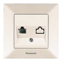 PRIZA CAL.SIMPLA CAT5e ARKEDIA PANASONIC BEJ