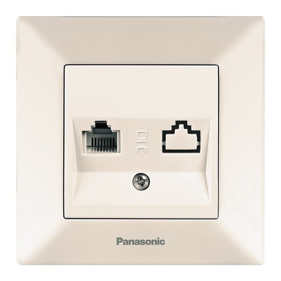 PRIZA CAL.SIMPLA CAT5e ARKEDIA PANASONIC BEJ