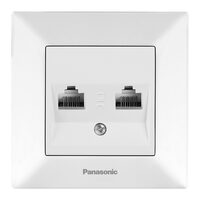 PRIZA CAL.DUBLA CAT5e ARKEDIA PANASONIC ALB