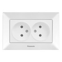 PRIZA DUBLA ARKEDIA PANASONIC ALB