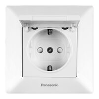 PRIZA SCHUKO CU CAPAC ARKEDIA PANASONIC ALB