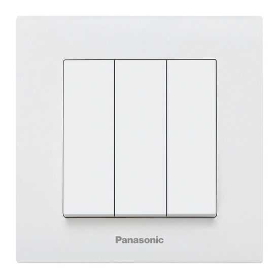 INTRERUPATOR TRIPLU KARRE PLUS PANASONIC ALB
