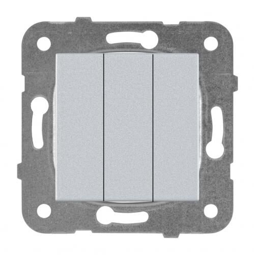 MECANISM INTRERUPATOR TRIPLU KARRE PLUS SILVER PANASONIC