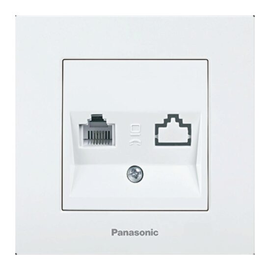 PRIZA CAL.SIMPLA CAT5e KARRE PLUS PANASONIC ALB