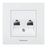 PRIZA CAL.DUBLA CAT5e KARRE PLUS PANASONIC ALB